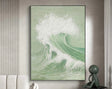 Textured Wave Vitality | Mint White