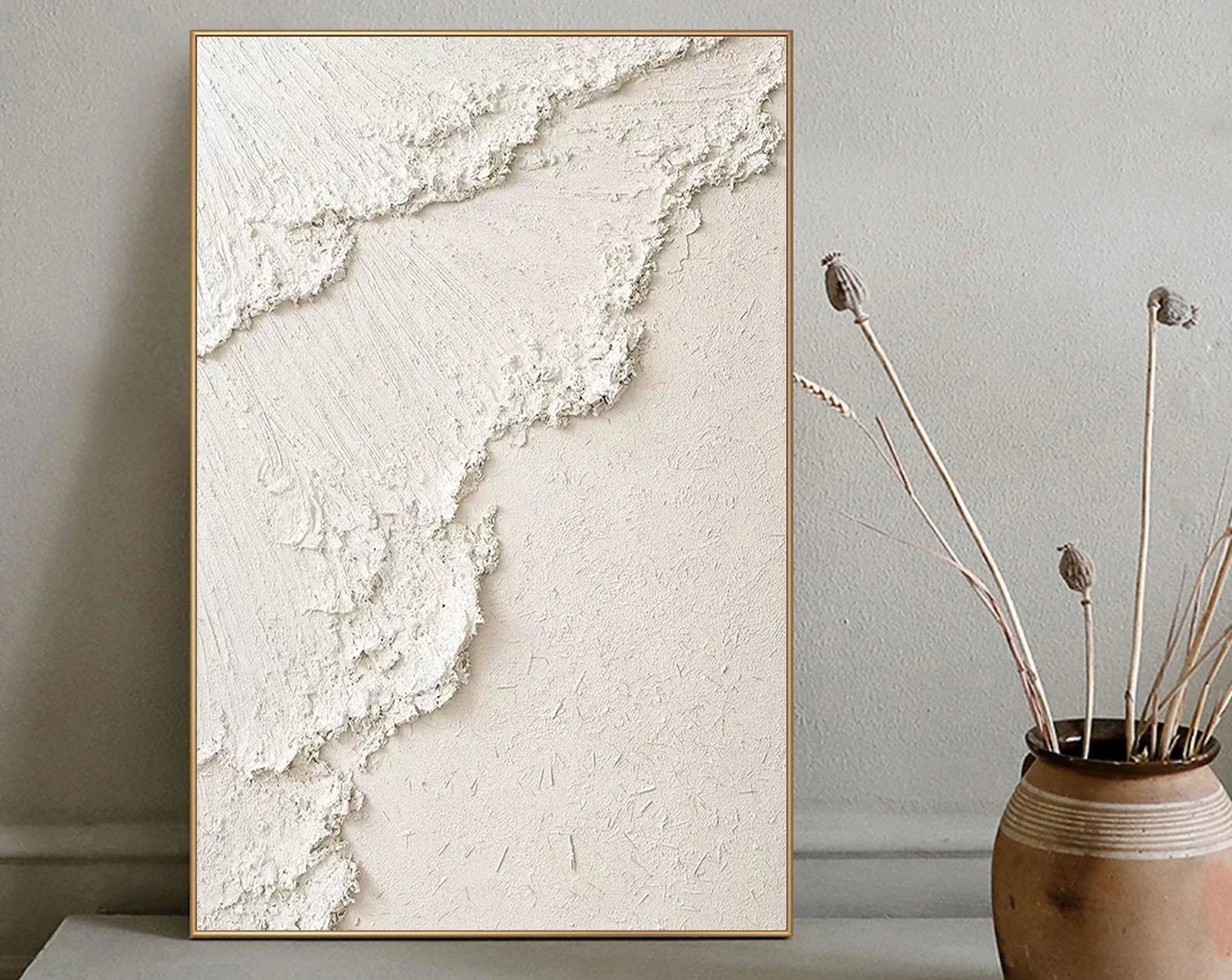 Textured Minimalist Serenity | White Textures