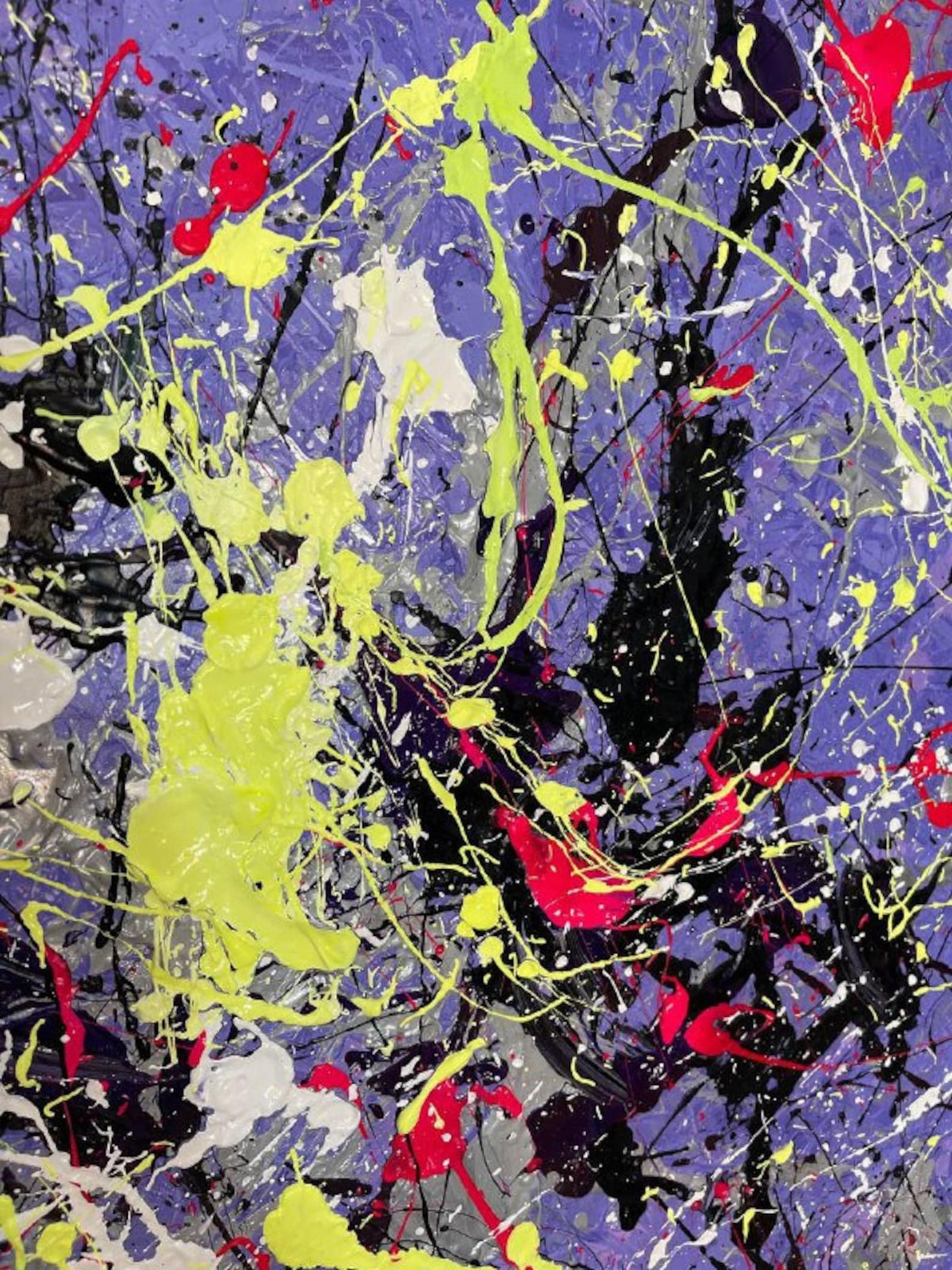 Textured Splatter Vibrancy | Purple Backdrop