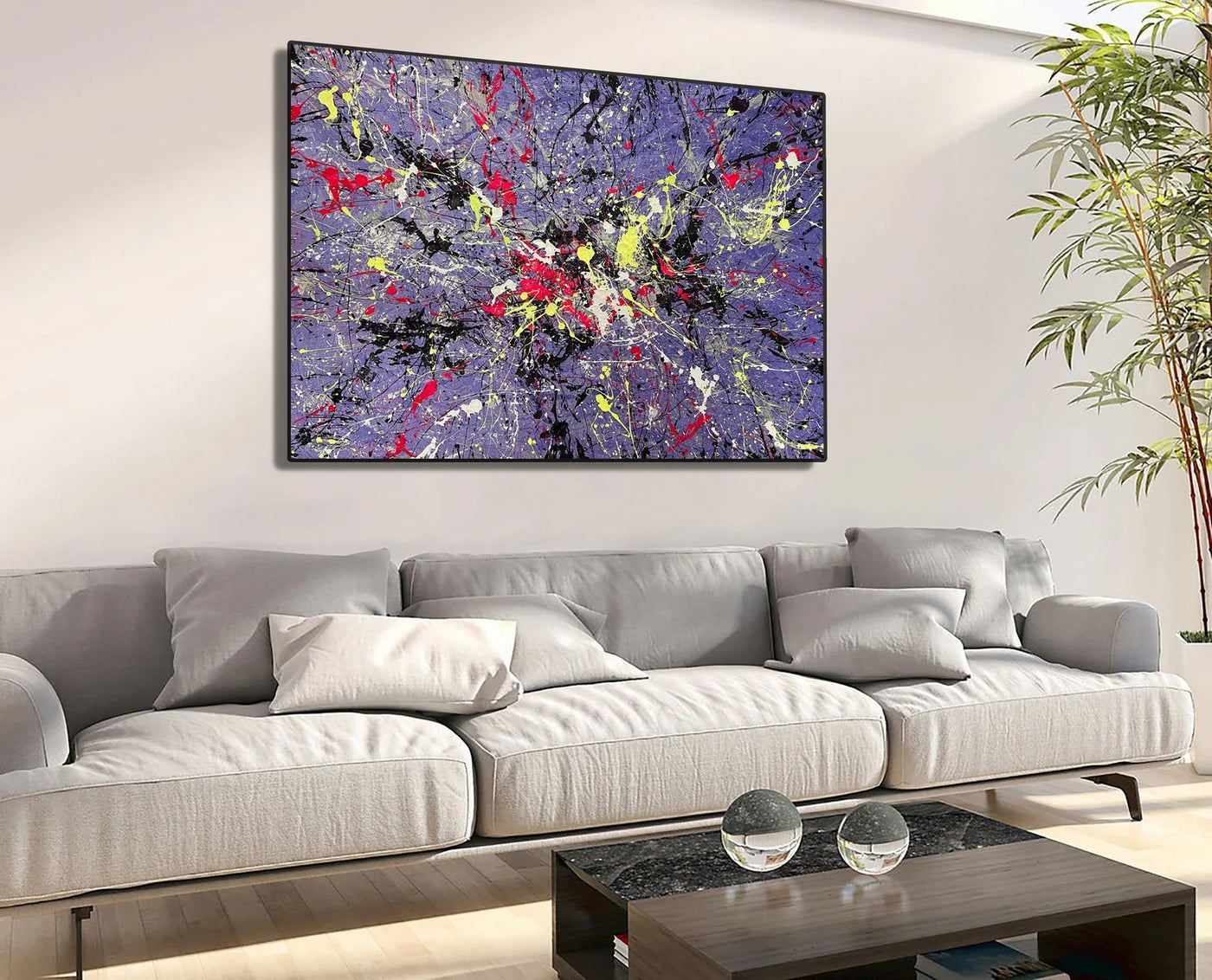 Textured Splatter Vibrancy | Purple Backdrop