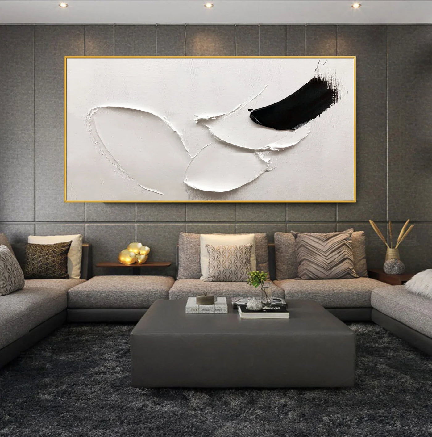 Textured Monochrome Art | Modern Simplicity