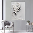 Textured Rosette Opulence | Alabaster Bloom
