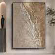 Textured Earthy Elegance | Beige Brown