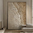 Textured Earthy Elegance | Beige Brown