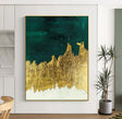 Textured Glam Opulence | Gold Emerald