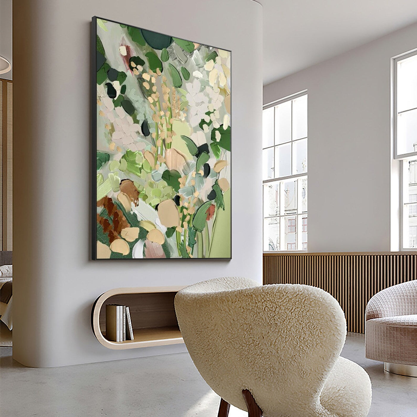 Textured Floral Opulence | Mossy Bloom