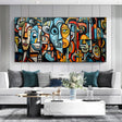 Vibrant Abstract Faces | Bold Silhouettes
