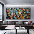 Vibrant Abstract Faces | Bold Silhouettes