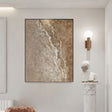 Textured Earthy Elegance | Beige Brown