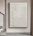 Textured White Abstract | Minimalist Luxe