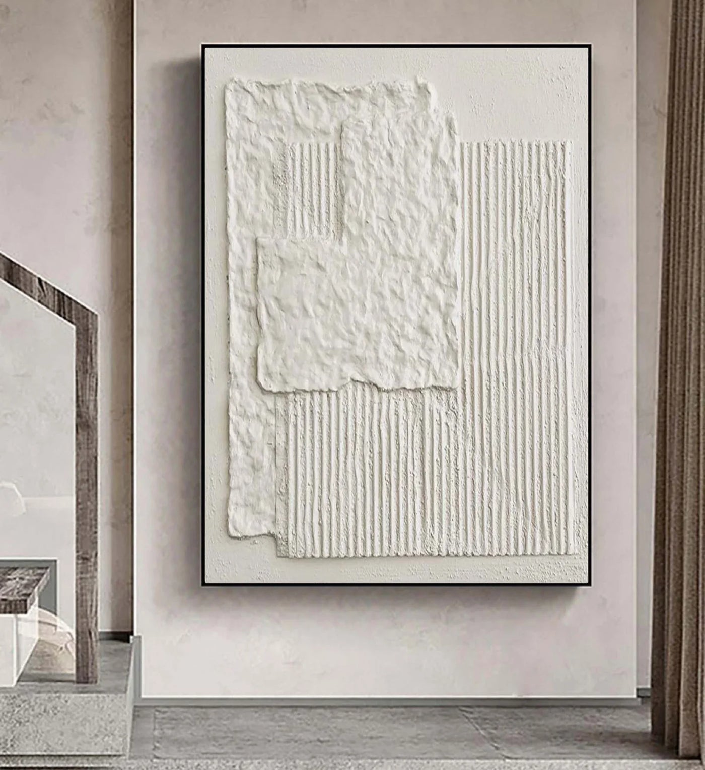 Textured White Abstract | Minimalist Luxe