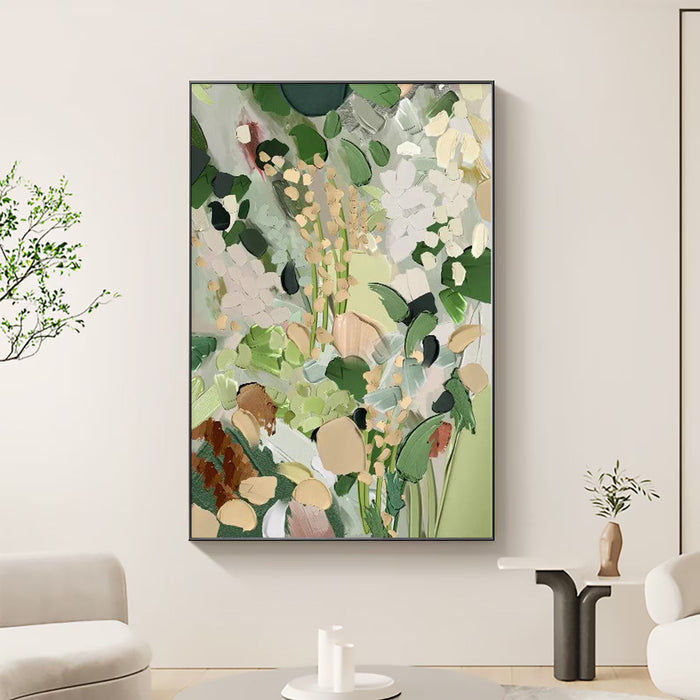 Textured Floral Opulence | Mossy Bloom