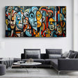 Vibrant Abstract Faces | Bold Silhouettes