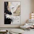 Textured Opulent Abstraction | Black Gold