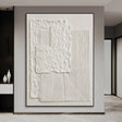 Textured White Abstract | Minimalist Luxe