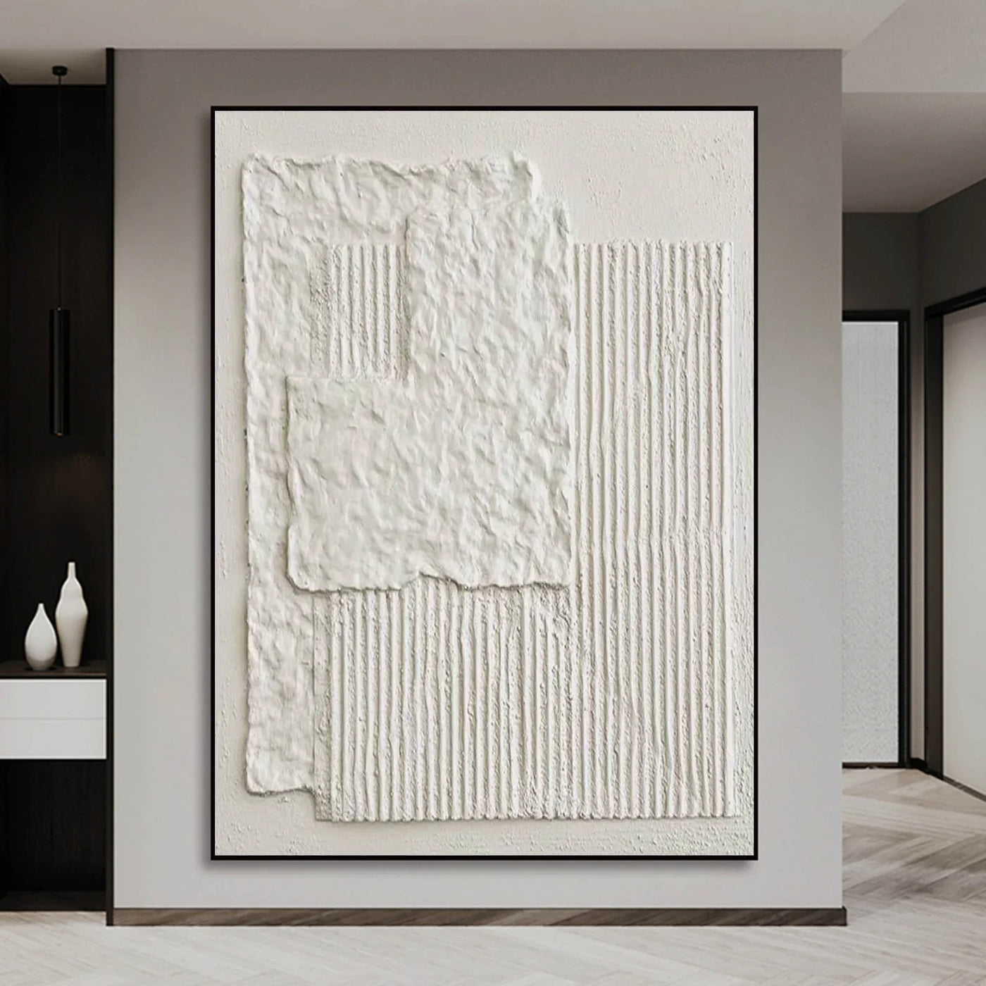 Textured White Abstract | Minimalist Luxe
