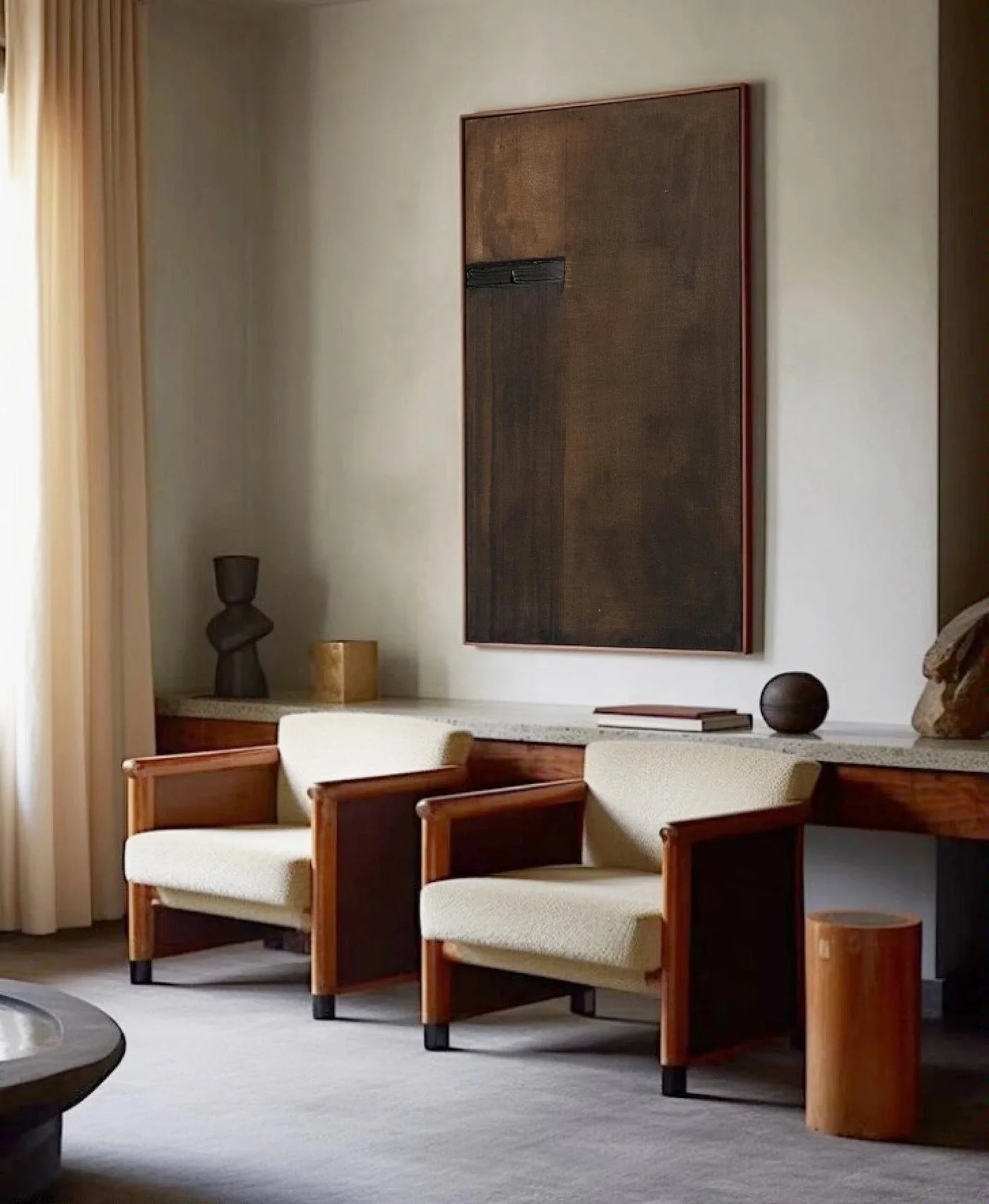 Minimalist Earth-Hued Art | Subtle Grace