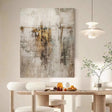 Textured Aurous Abstraction | Gold Gris