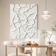 Textured Butterfly Opulence | White Beige