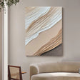Textured Dune Sophistication | Beige White