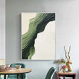 Textured Green Flow | Nature White