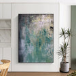 Textured Botanical Vibrance | Teal Gray