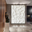 Textured Butterfly Opulence | White Beige