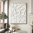 Textured Butterfly Opulence | White Beige