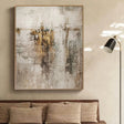 Textured Aurous Abstraction | Gold Gris