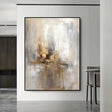 Textured Opulent Abstraction | Gold Gray