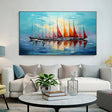 Textured Sail Opulence | Crimson Flare