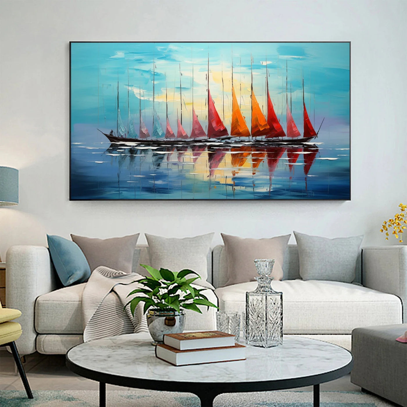 Textured Sail Opulence | Crimson Flare