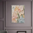 Textured Floral Serenity | Pastel Blossoms