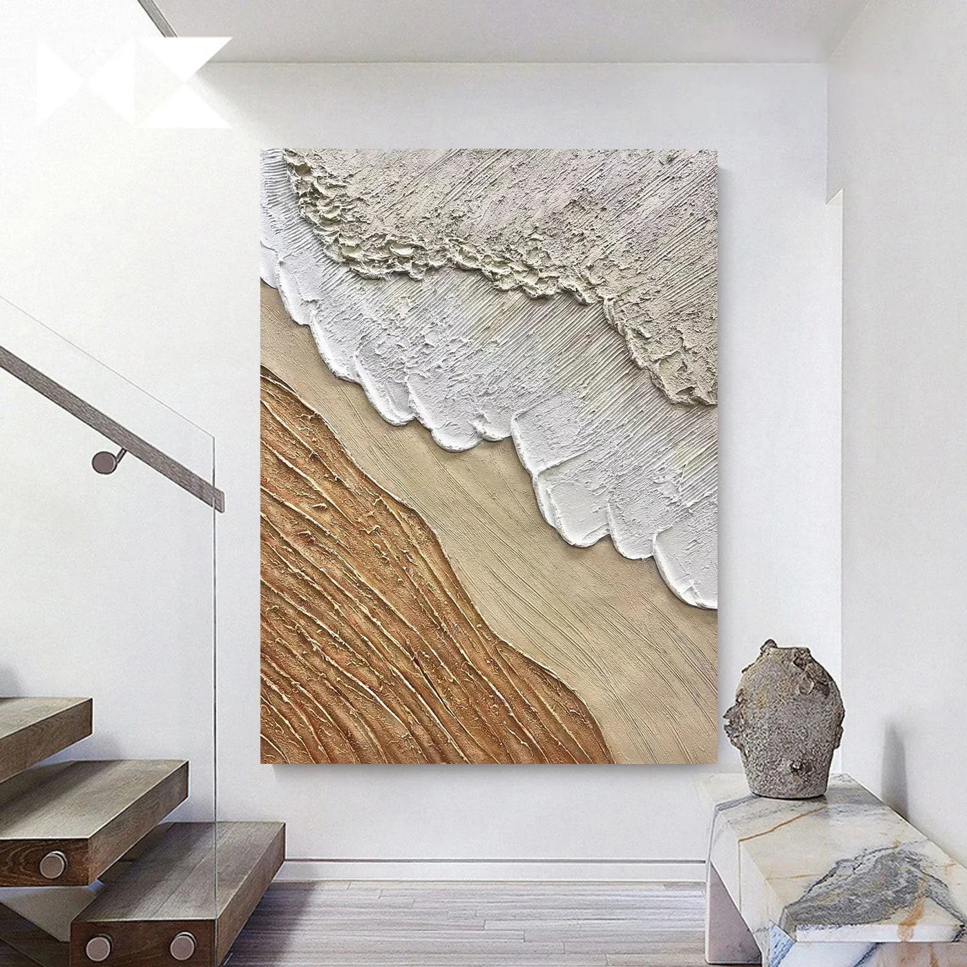 Textured Coastal Luxury | White Gold
