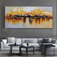 Textured Sunset Reflection | Orange Yellow