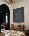 Textured Blue Grid Art | Subtle Refinement