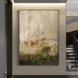 Textured Botanical Nuance | Green Beige