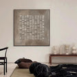 Textured Taupe Abstract Art | Understated Luxury