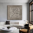 Textured Neutral Grid | Beige Tones