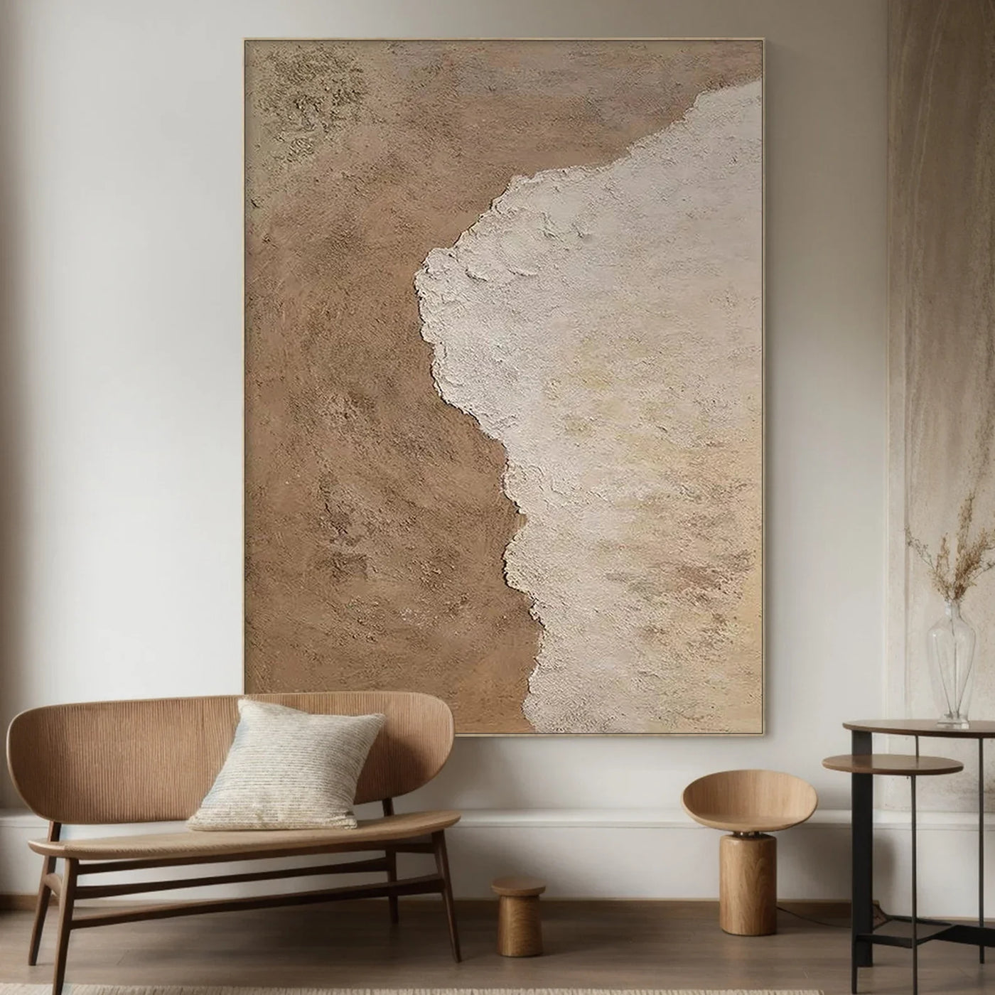 Textured Neutral Harmony | Beige Edge