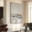 Textured Abstract Serenity | Gray Beige