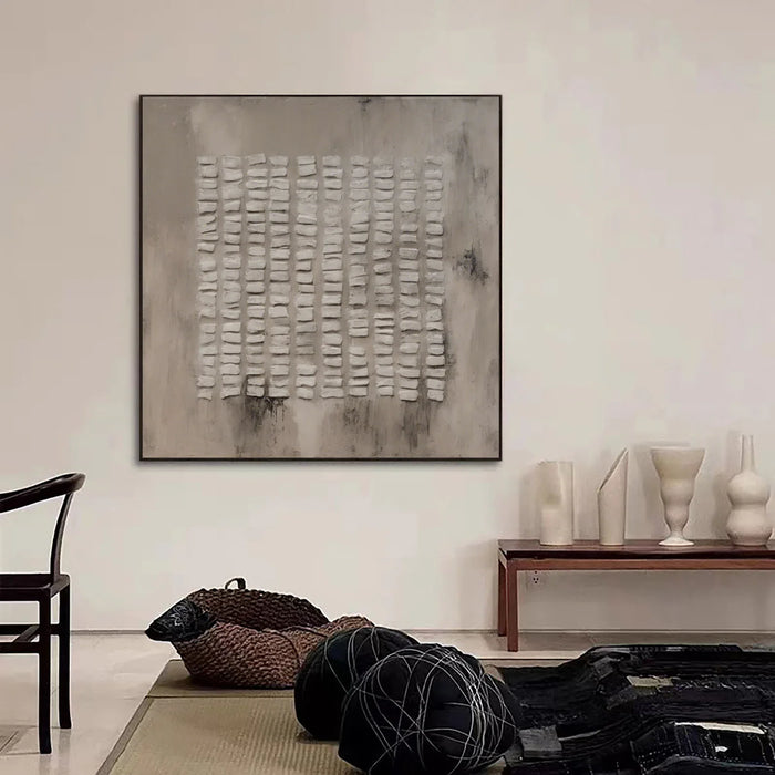Textured Gray Abstract Art | Subtle Sophistication