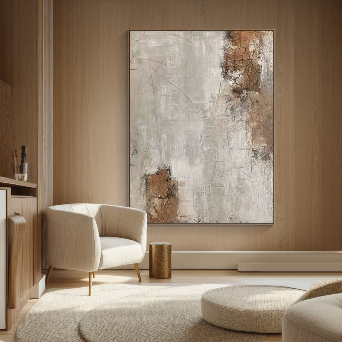 Textured Neutral Nuance | Grey Beige