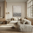 Textured Monochrome Depth | Grey Wave
