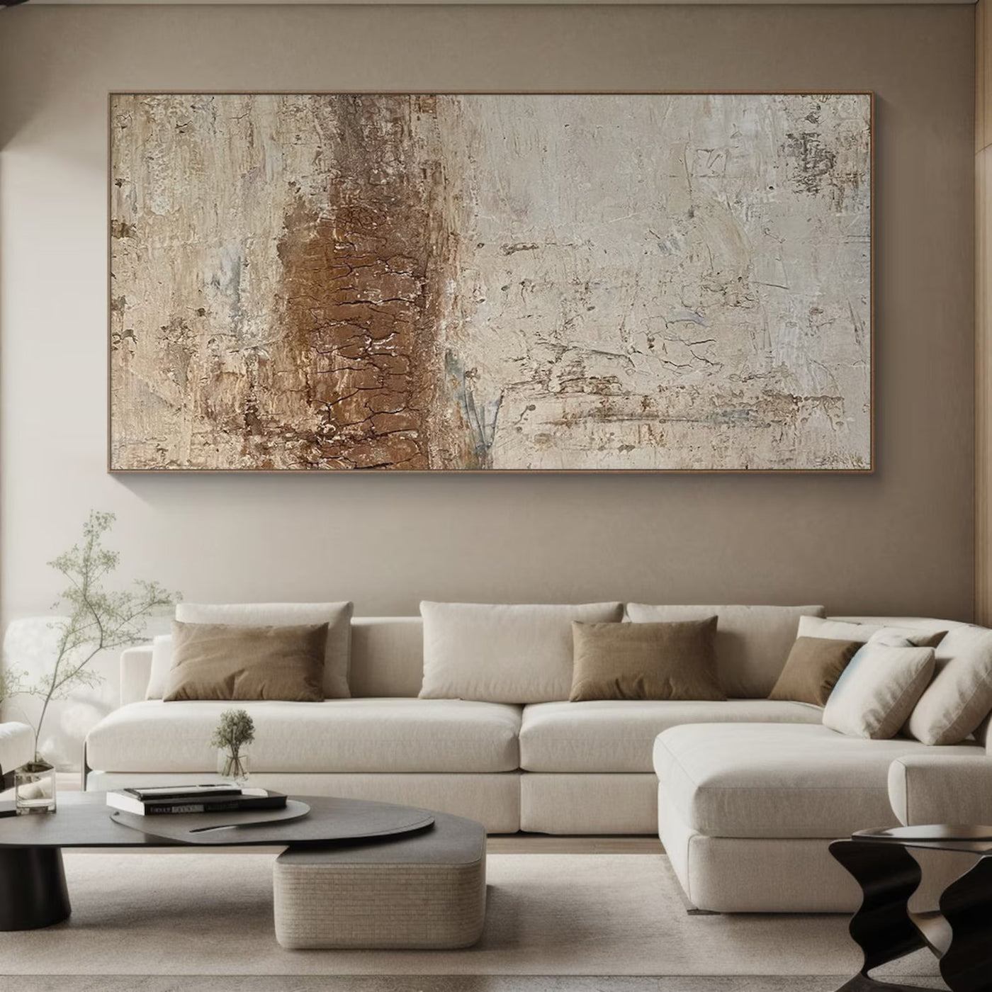 Textured Neutral Rusticity | Brown Beige