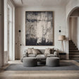 Textured Monochrome Elegance | Grey White