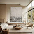 Textured Monochrome Depth | Grey Wave