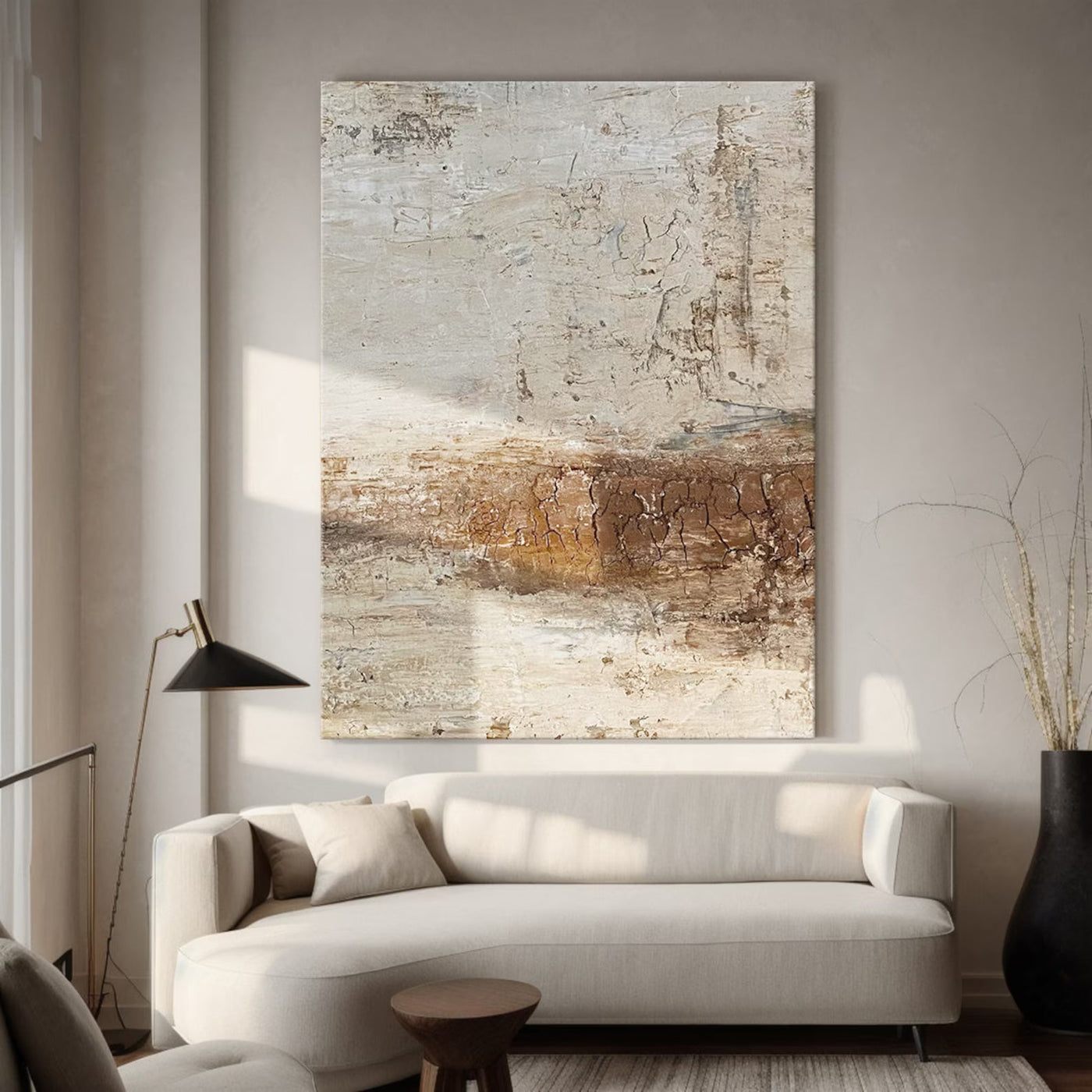 Textured Neutral Rusticity | Brown Beige