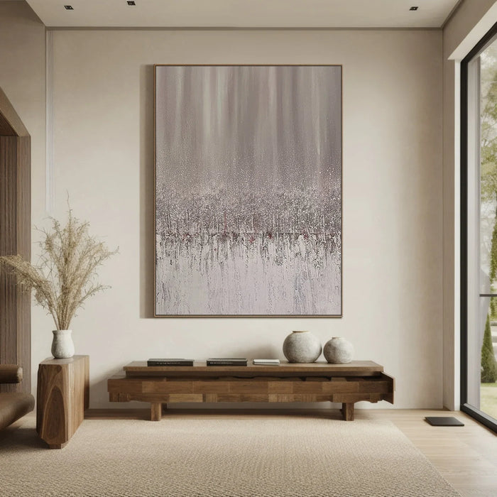 Textured Neutral Glimmer | Silver Mist