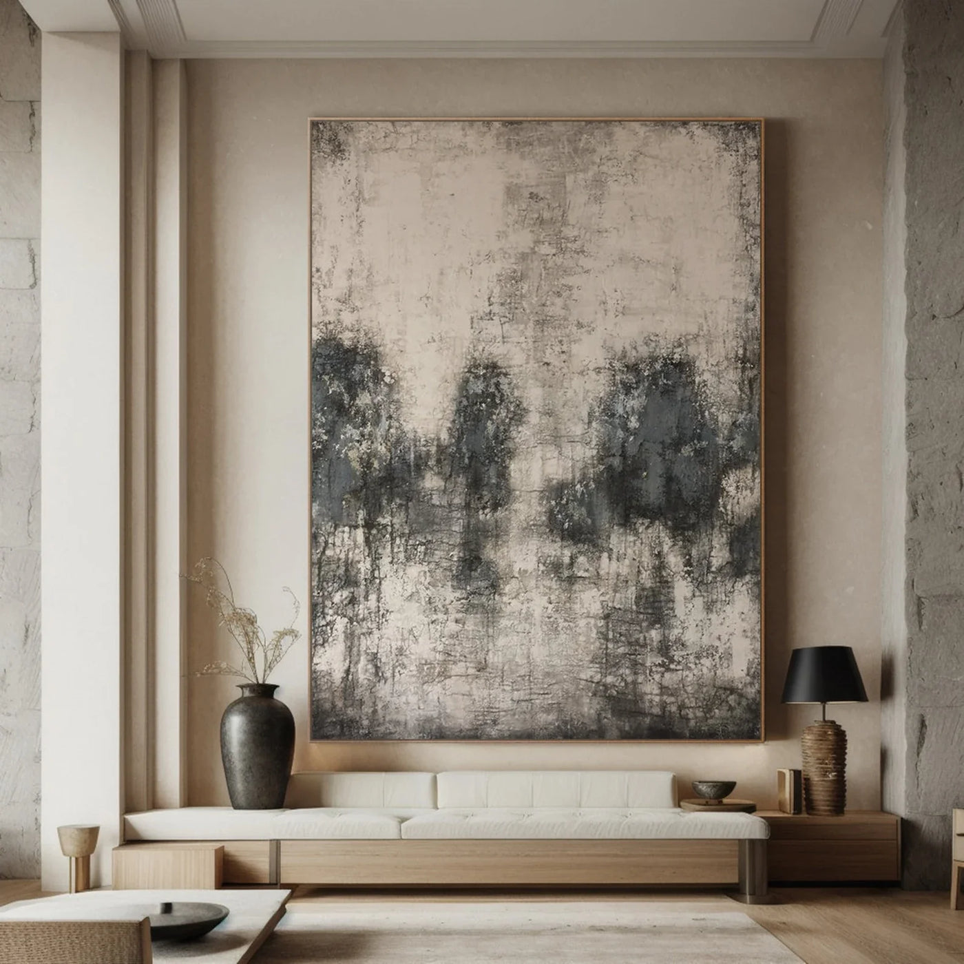 Textured Abstract Subtlety | Gray Rhythm